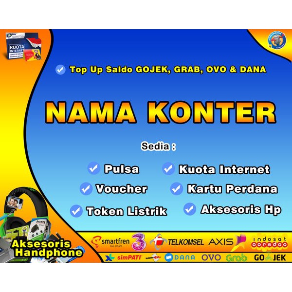 

Promo Spanduk Banner Nama Konter Pulsa Limited