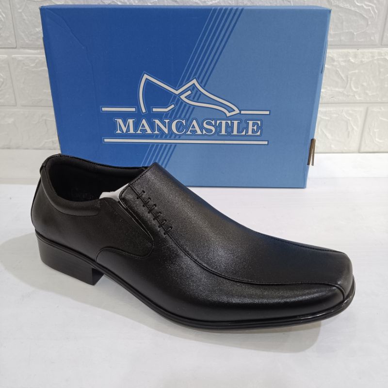 Sepatu Pantofel Merk Mancastle tipe Pedro | Sepatu Kantor Mancastle | Pantofel Runcing Mancastle