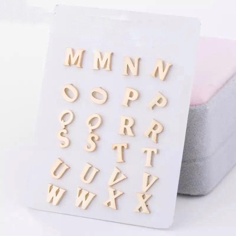 Ark.co - Initial basic earstud alphabet ANTING tindik huruf inisial