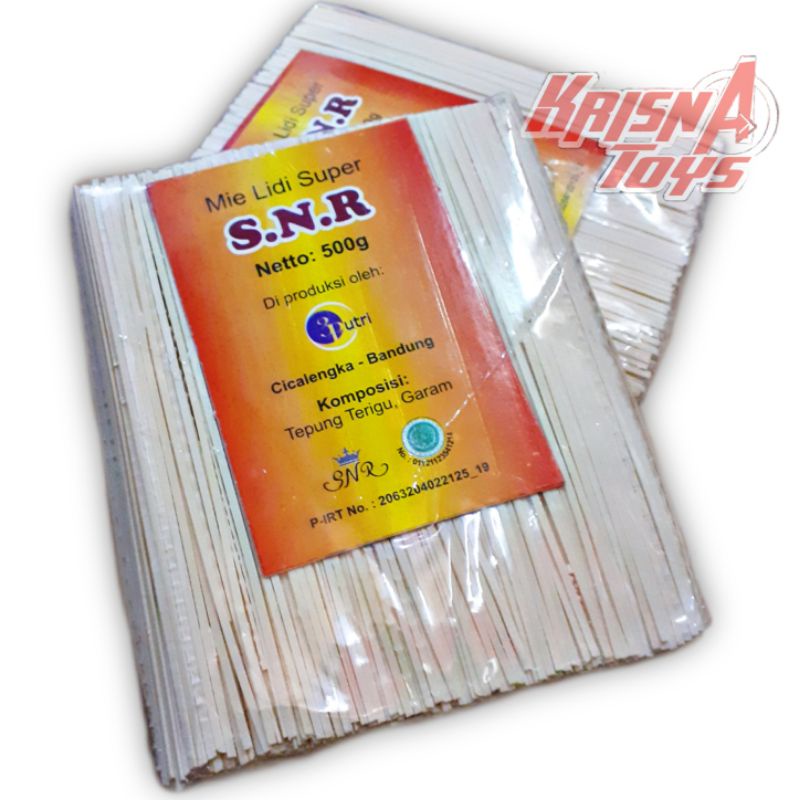 MIE LIDI SUPER ENAK DAN RENYAH/LIDI LIDIAN/MIE LIDI MENTAH 500gr/bungkus