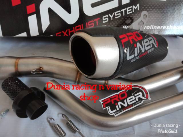 Knalpot Proliner TR 2 Carbon Karbon short Sonic 150 R CBR 150 New CB 150 Vixion GSX 150 R15