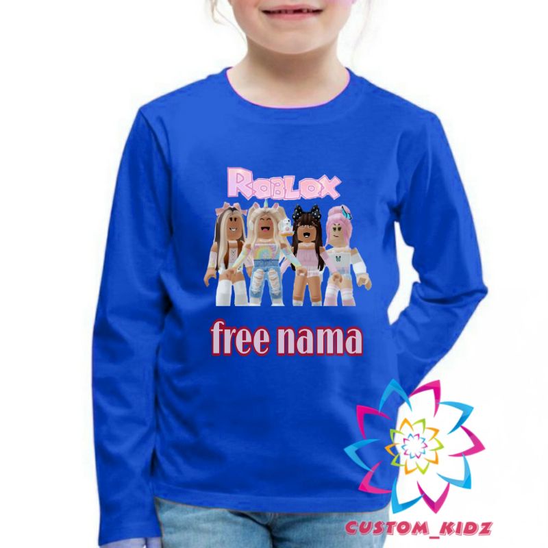 FREE NAMA KAOS ROBLOX TANGAN PANJANG