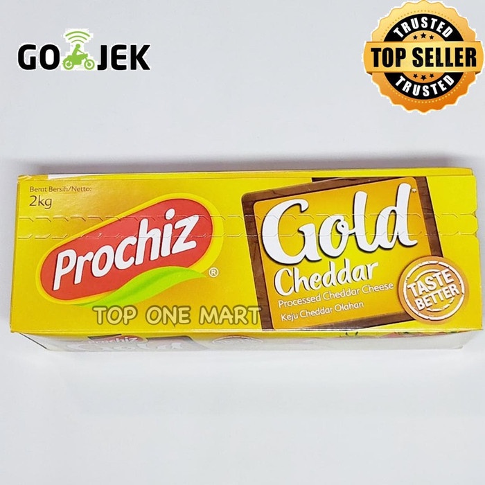 Jual Keju- Keju Cheddar Prochiz Gold 2Kg -Keju. | Shopee Indonesia