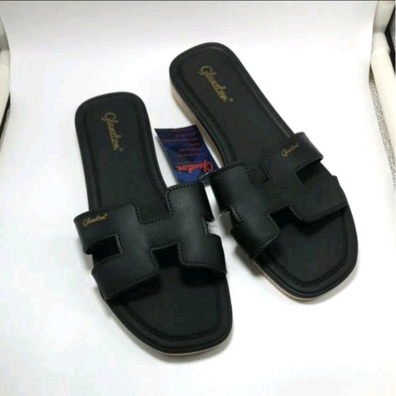 SANDAL WANITA DEWASA VEROTINO 1838 KARET SENDAL SLOP PEREMPUAN DEWASA-Hitam