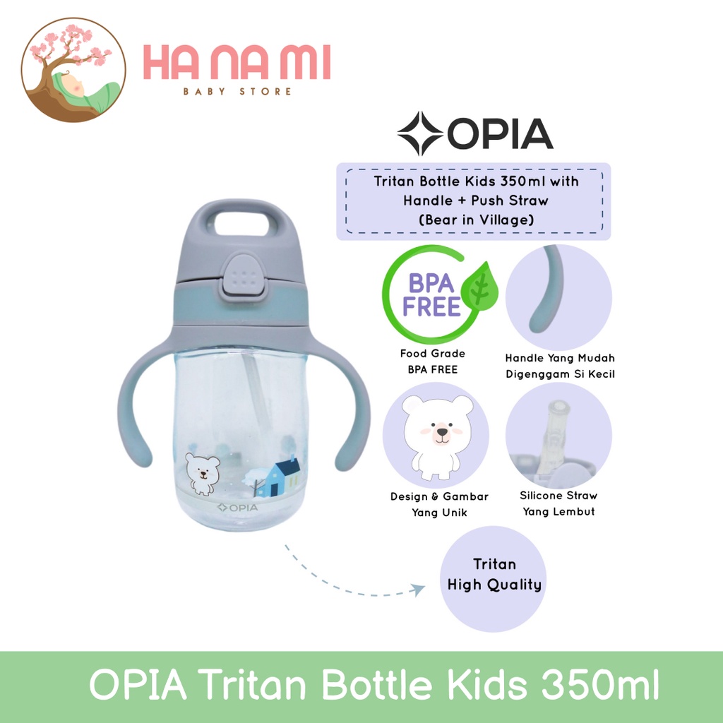 Opia Tritan Bottle Kids 350ml (Botol Minum Anak)