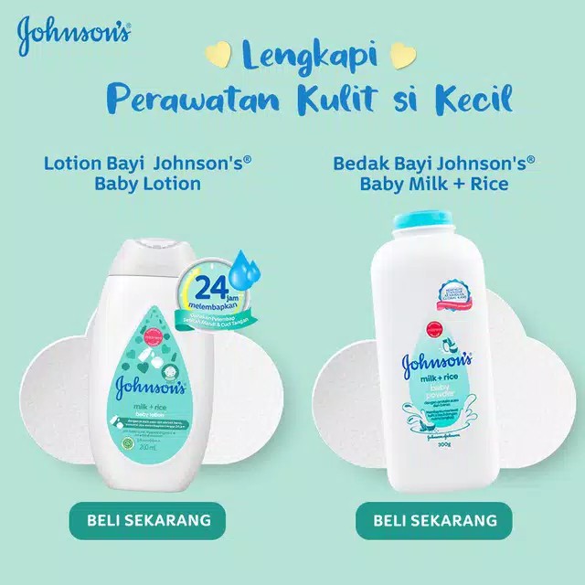 JOHNSONS Sabun Bayi Milk+Rise 200ml Refill