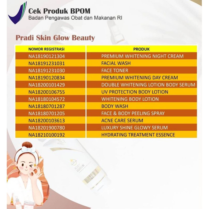 PAKET WAJAH/SKINCARE/PERAWATAN WAJAH PREMIUM WHITENING BPOM PRADISKIN GLOW-3
