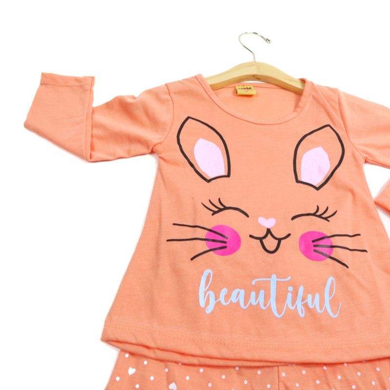 SETELAN FASHION SIKUNING PP BAJU ANAK PEREMPUAN BAHAN KAOS 2-6 TAHUN