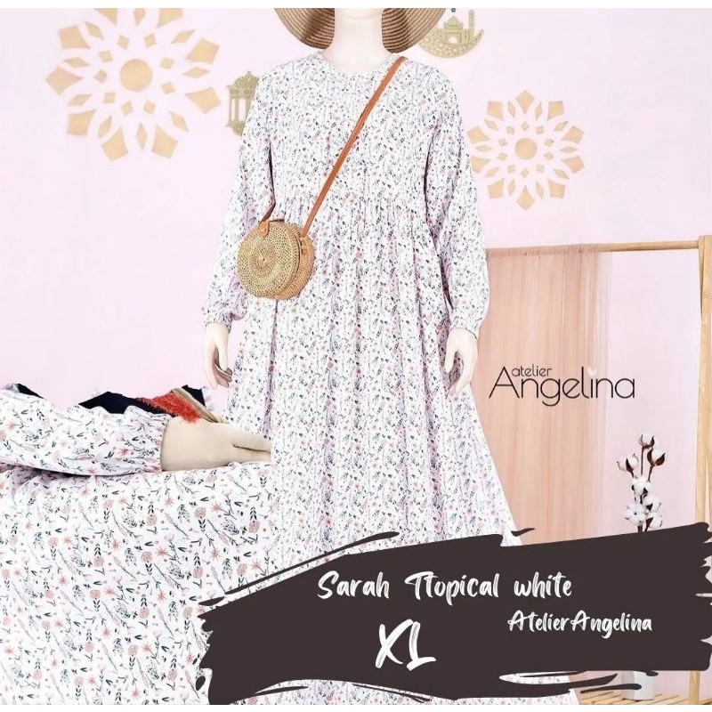 Sarah dress Tropical White XL Atelier Angelina