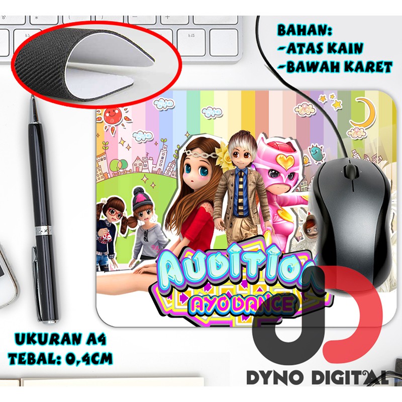 Mouse pad Audition AyoDance 2 MousePad Tatakan Mouse Custom Gaming