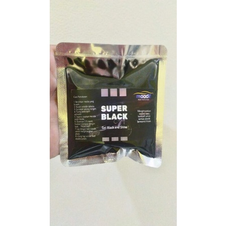 Super Black Sachet 30ml Penghitam Semua Jenis Plastik