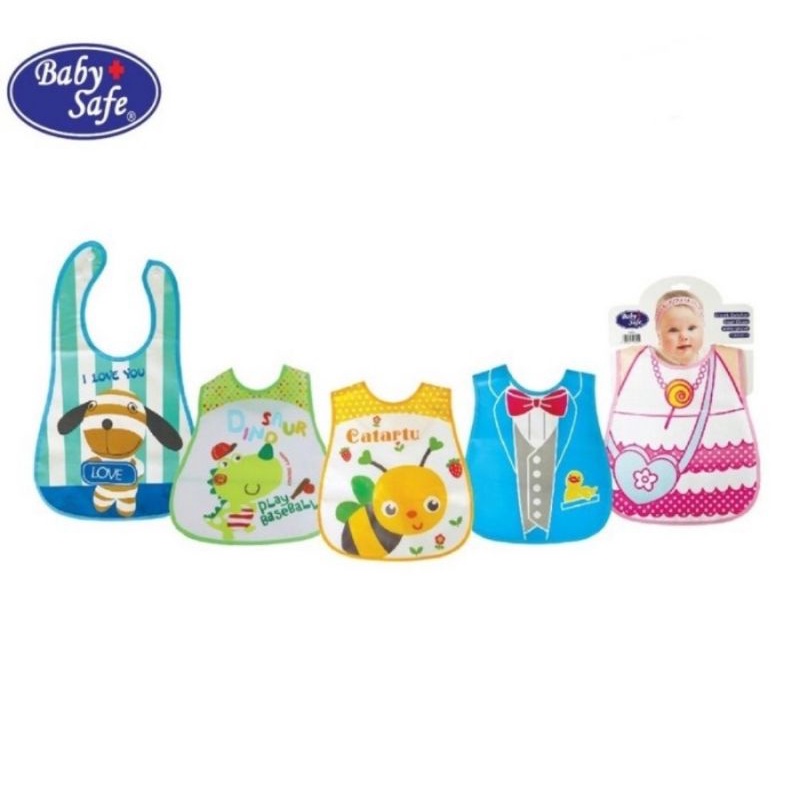 Baby Safe Long BIB Celemek Bayi Plastik BIB05/Plastic Slabber Bayi