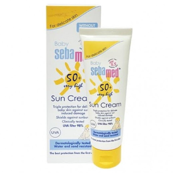 Sebamed Baby Sun Cream 75 Gr Spf 50 // Krim Pelindung Sinar Matahari