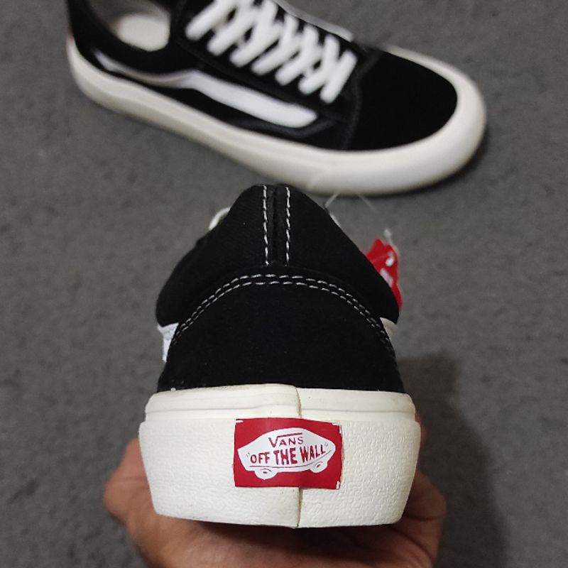 (100% IMPORT) Sepatu Vans Import Vans Oldskool Black White Og Ivory Old skool Premium Grade Ori