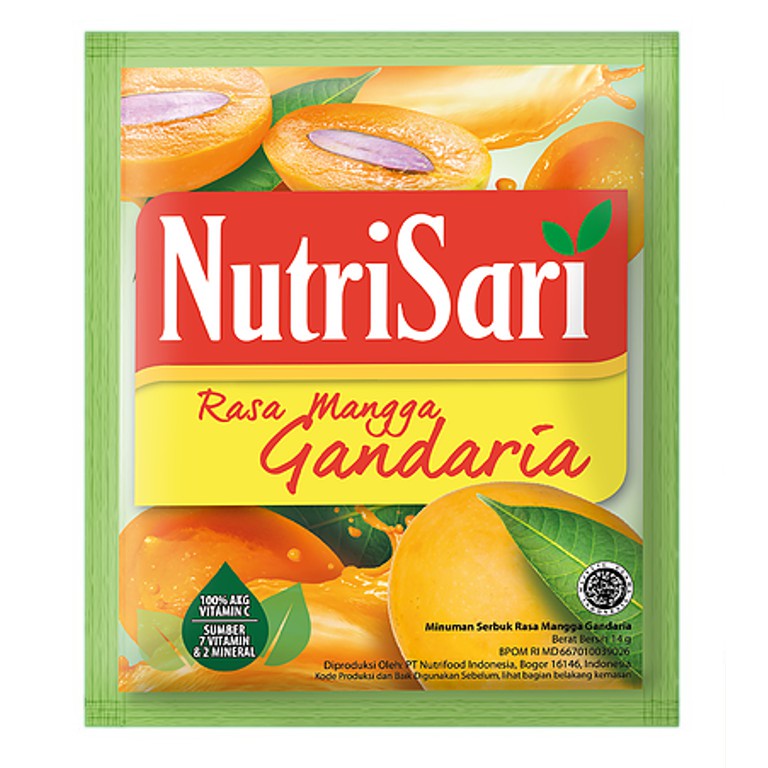 

NUTRISARI MANGGA GANDARIA 10X14GR