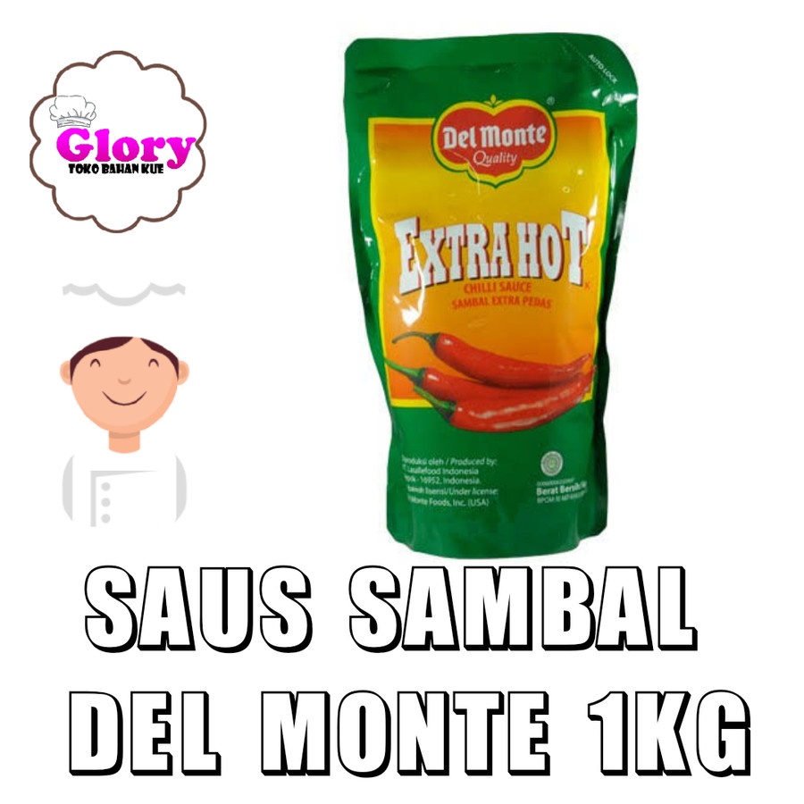 

sambal delmonte extra hot 1kg dus (10pcs)