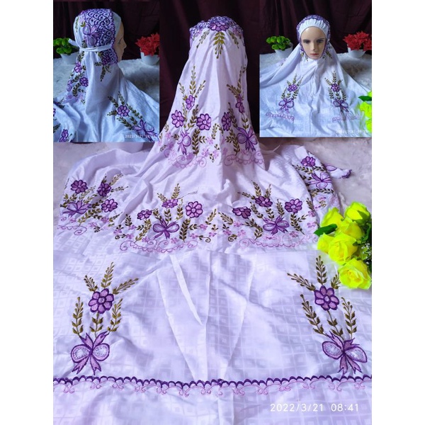 Mukena Semisutra Kotak Kecil Ukuran Dewasa Standar