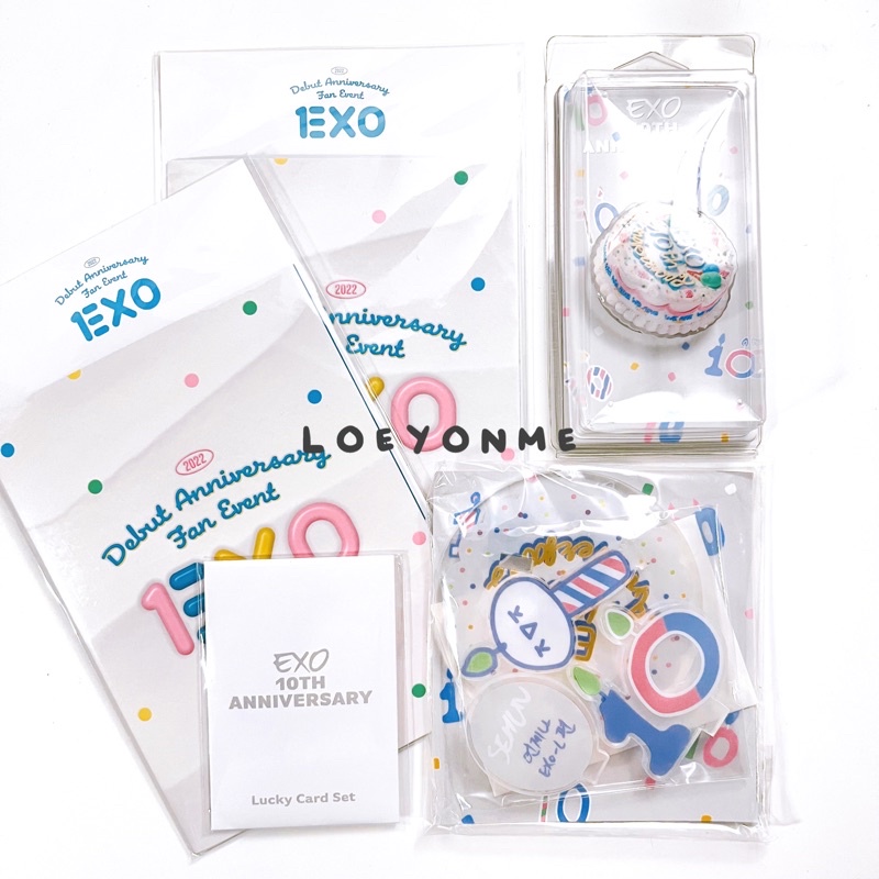 EXO 10th Anniversary Official Goods (Special AR TIcket + Photocard / Acrylic Griptok / Acrylic Stand
