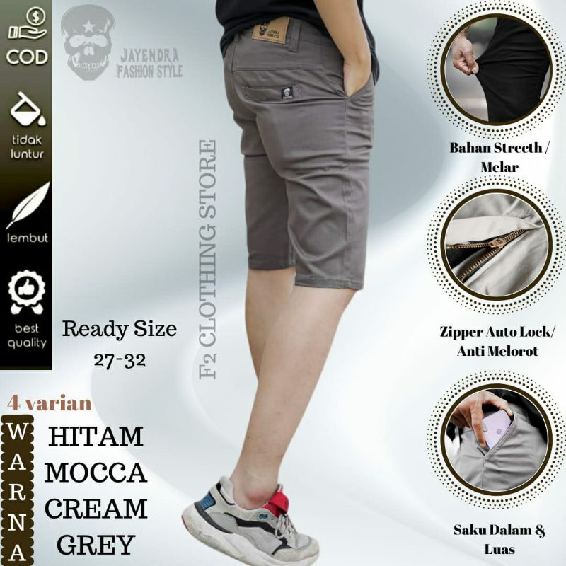 Celana Chinos Chino Cino Pendek Cardinal Pria Premium Original Distro Jayendra