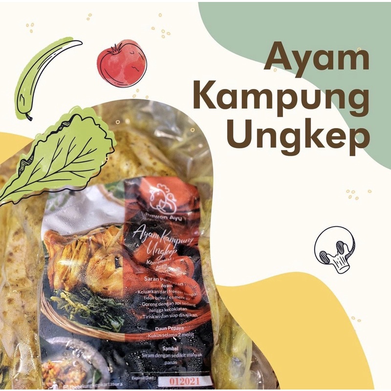 

1 Ekor Ayam Kampung Ungkep Pawon Ayu + Sambal + Lalapan