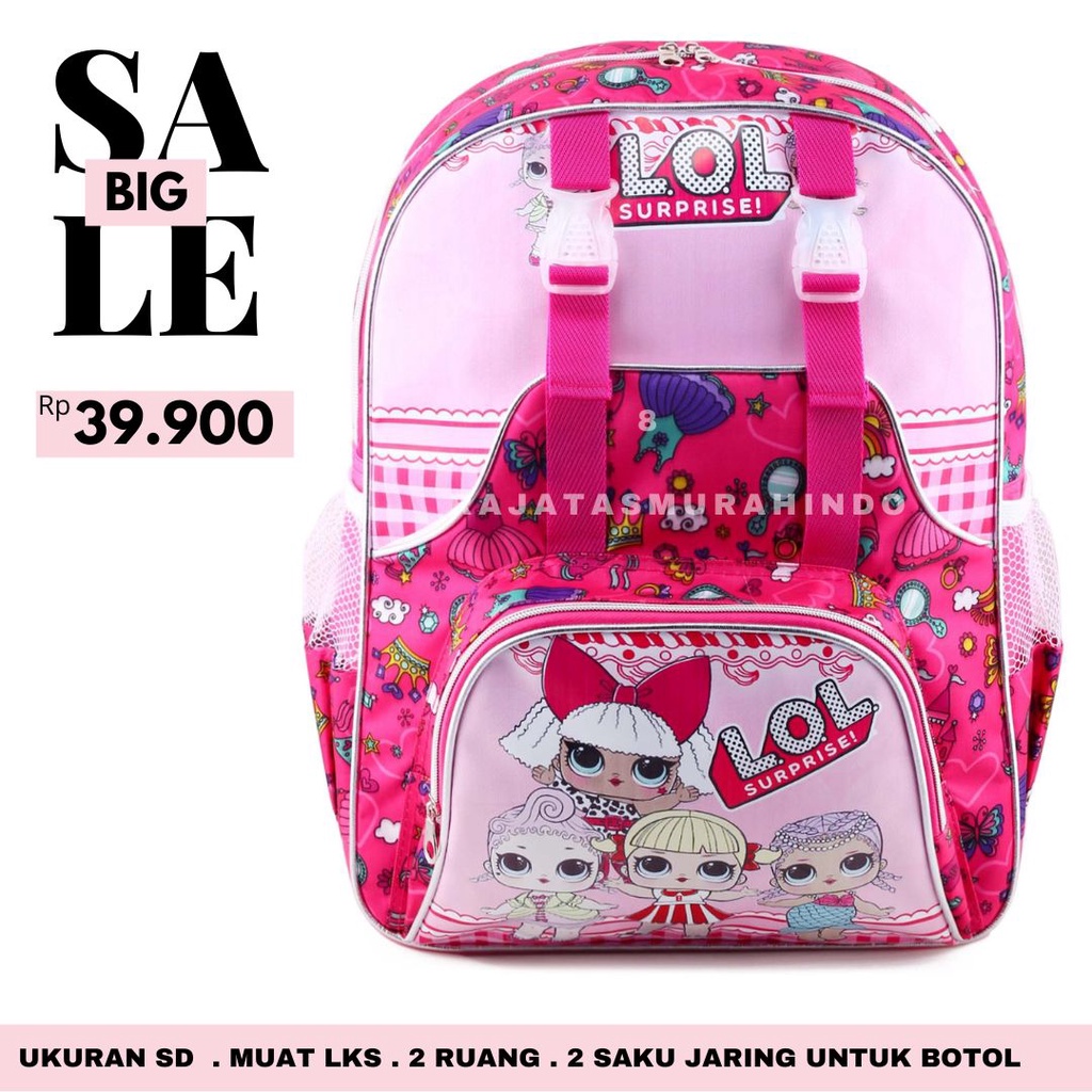 PROMO TAS ANAK - RANSEL MURAH - RANSEL SEKOLAH - TAS ANAK PEREMPUAN - LOL RT03