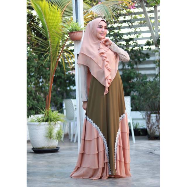 SALE Humaira99 Gamis syari set khimar indira by glamz