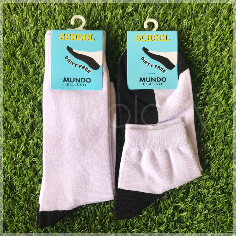 ( Min. 3pcs @22.500) Kaos kaki sekolah Mundo anak sd smp smk sma jumbo