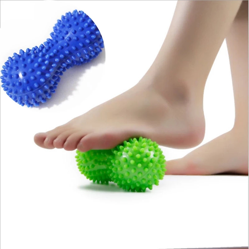 Pvc Peanut Fascia Massage Ball/Training Grip Bola Relaksasi Otot/Sakit Kaki Stress Massager Sensory Ball/Alat Perawatan Kesehatan Diri/Yoga Fitness Mini Bola Landak