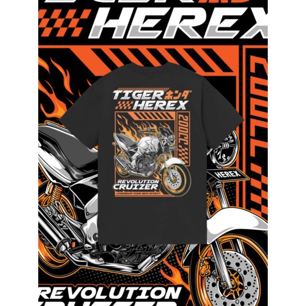 [BAYAR COD] KAOS HONDA HEREX TIGER GL200 ORIGINAL