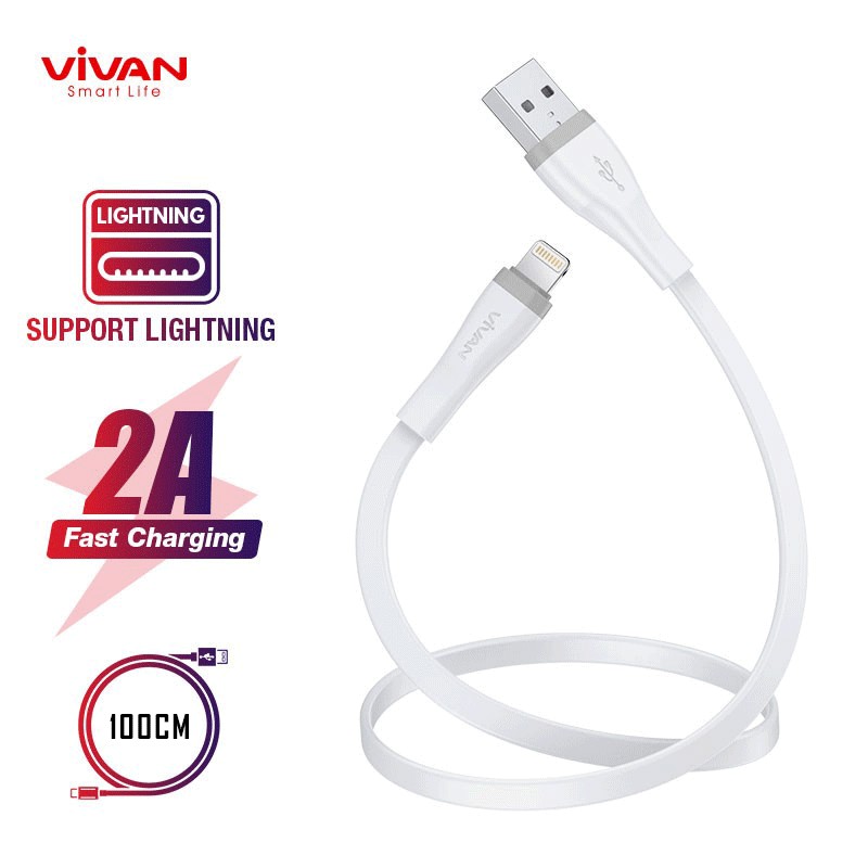 VIVAN SL100S KABEL LIGHTNING KABEL MURAH - 100CM - 100% ORI VIVAN