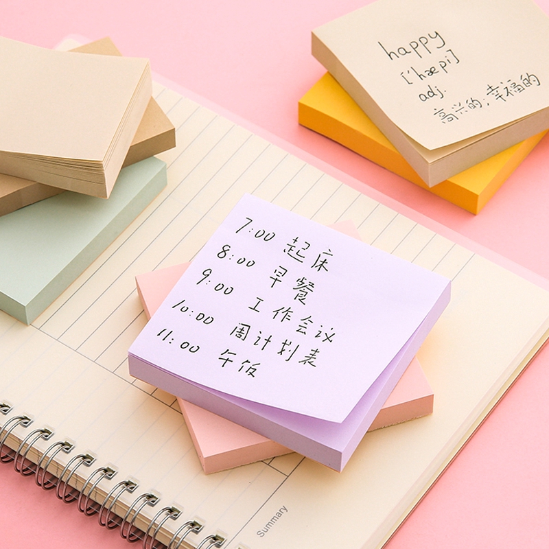 100 Lembar Sticky Note Warna Pastel Untuk Buku Tamu