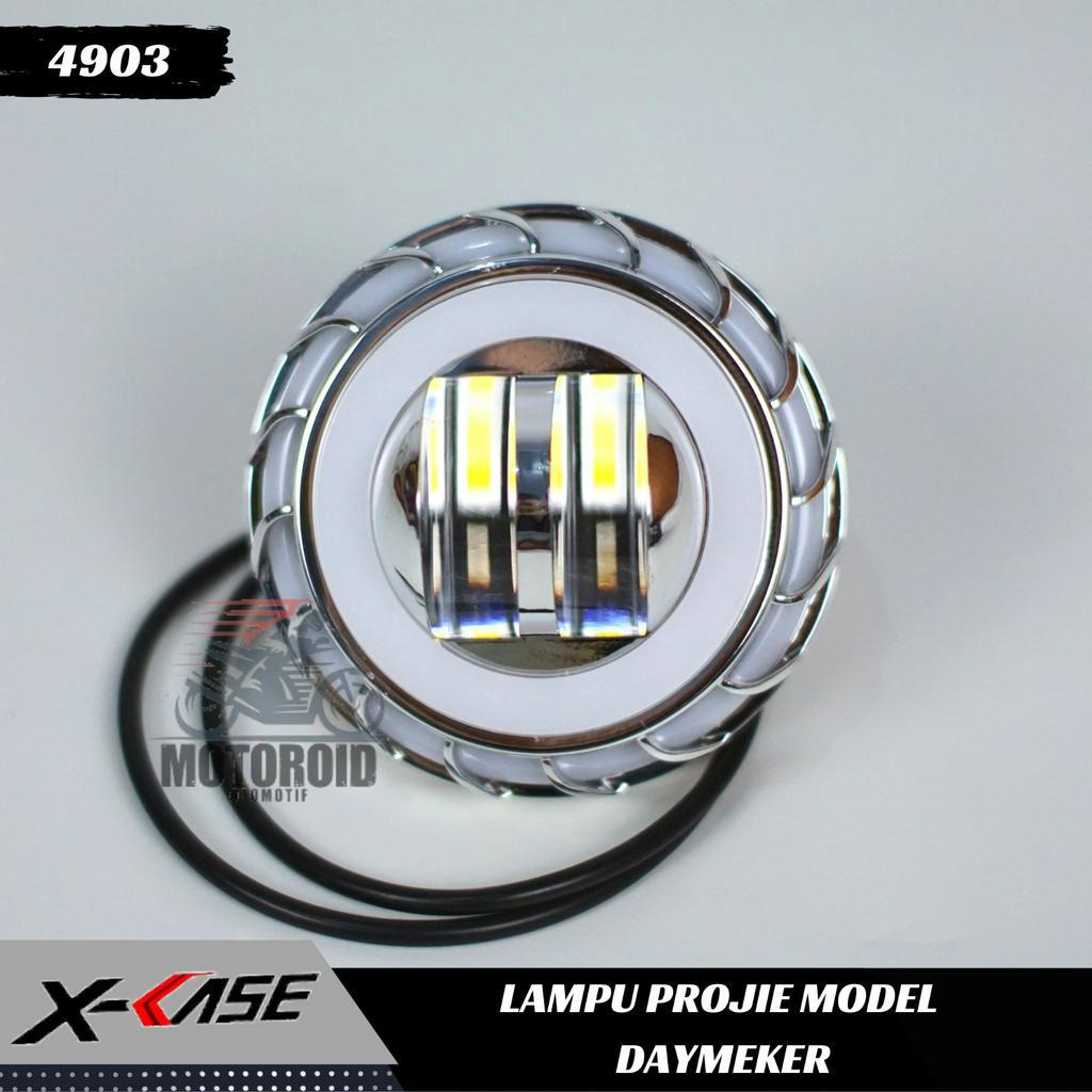 LAMPU MODEL DAYMEKER SABIT 2 MATA UNIVERSAL DEPAN MOTOR PROJECTOR