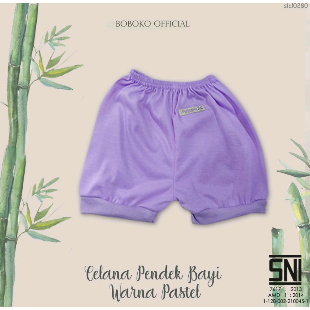 6 PCS CELANA PENDEK BAYI BOBOKO MIX WARNA 0 -  4 BULAN // CELANA PENDEK BAYI 6 WARNA // BAWAHAN BAYI