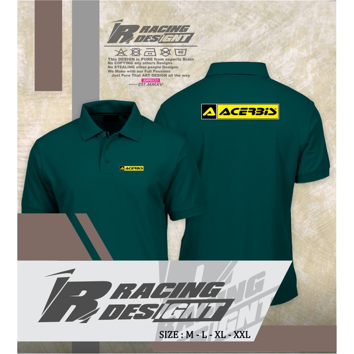Poloshirt / Kaos Polo Acerbis Motocros Terbaru Kualitas Distro -sm