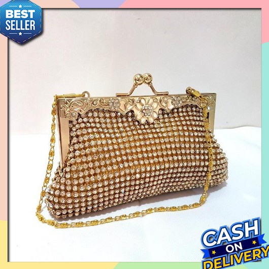 Clutch Pesta Wanita Party Bag Clucth Tas Kondangan Mewah Slempang Bridesmaid  Batam Slingbag Kekinia