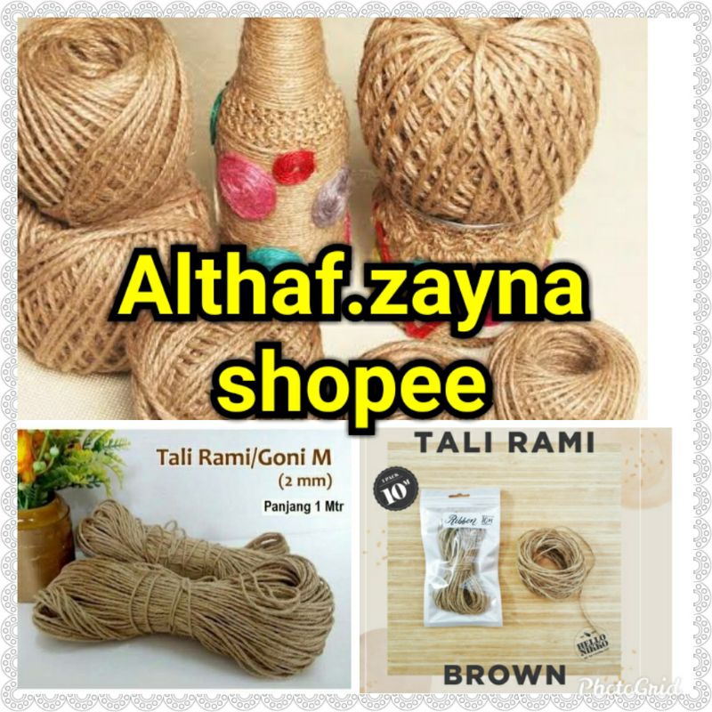 

(5 Meter)TALI RAMI 2 PLY / 2mm untuk hiasan Box dan Decor Craft