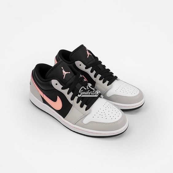 Air Jordan 1 Low Black Grey Pink