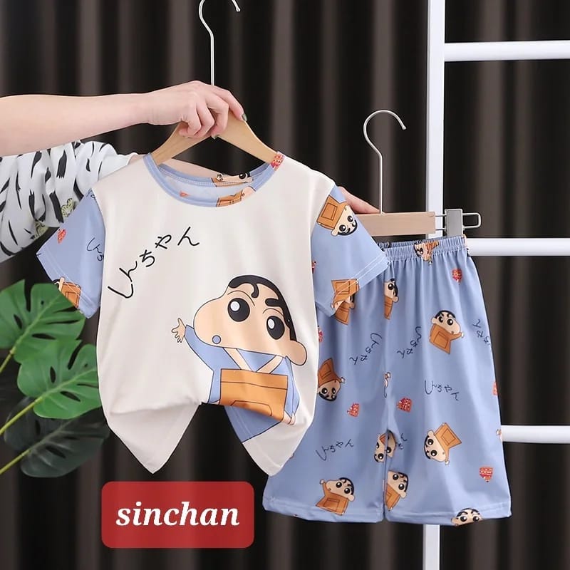 BAJUKIDDIE SETELAN SANTAI ANAK COWOK IMPOR FASHION CASUAL ADEM DAILY