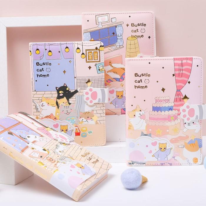 

Buku Tulis Dairy | Notebook Bustle Cat Home | Buku Catatan Harian