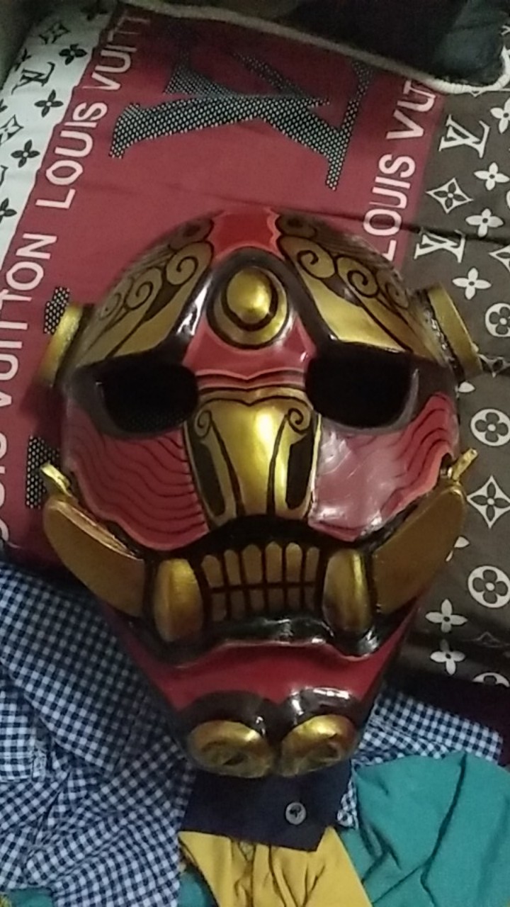 Free Fire Oni Kitsune Sakura Skin Game Mask Topeng Kayu Cosplay Anime Jepang Shopee Indonesia