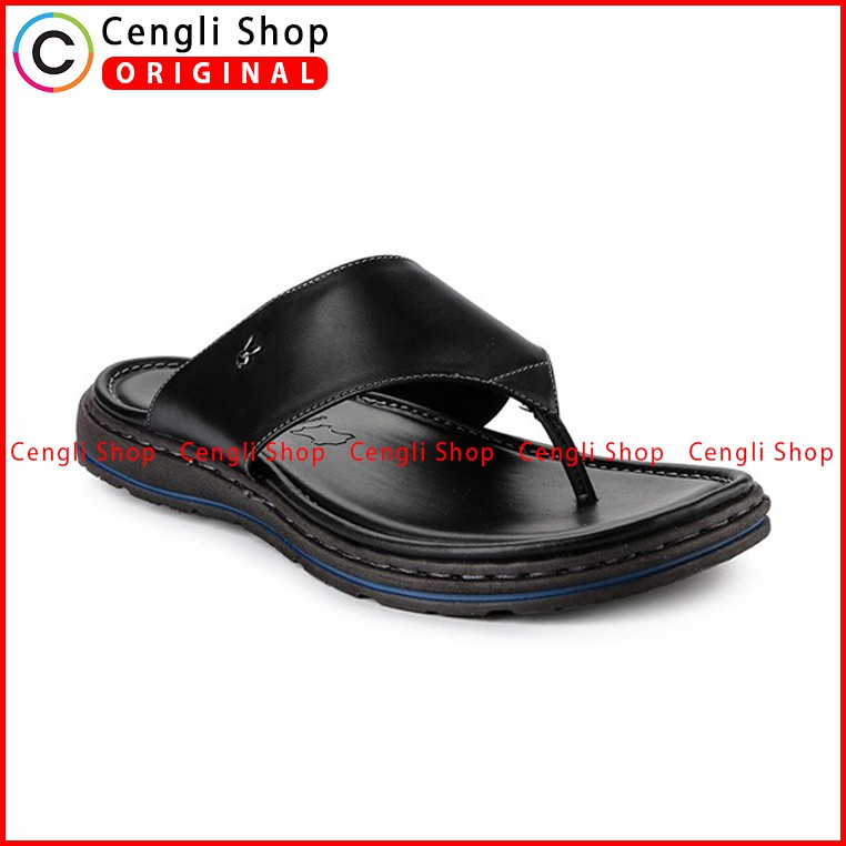 PLAYBOY SANDAL JEPIT KULIT CASUAL PRIA ORIGINAL TERBARU HITAM PLC1