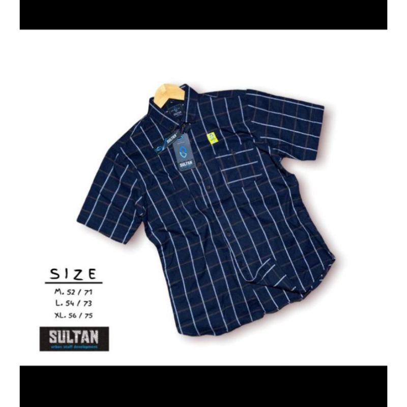 Sultan , Hurley Kemeja Flanel pendek New Premium impor Unisex