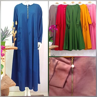 Gamis Busui Jumbo 2 Kantong ( Real Pick) Matt Voxy Premium  