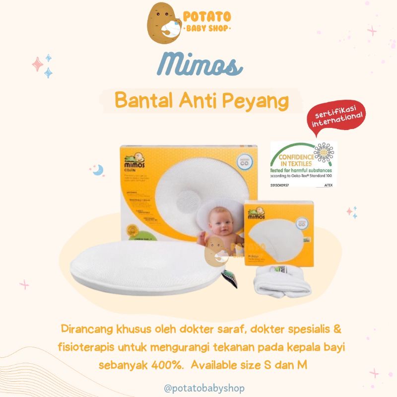 Mimos Pillow Set With Cover - Bantal Anti Peyang