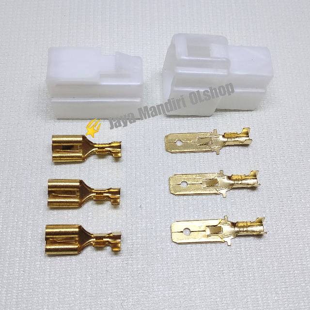 SOCKET /CONNECTOR SKUN SET 3 PIN BESAR