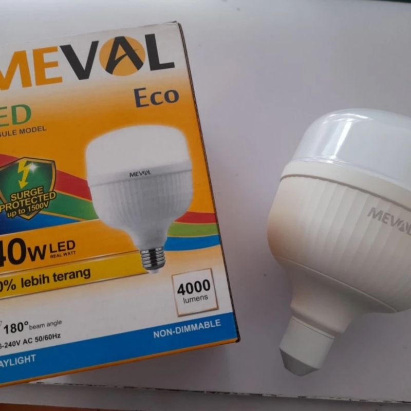 Meval Led bulb capsule ECO 40w putih daylight 40 watt
