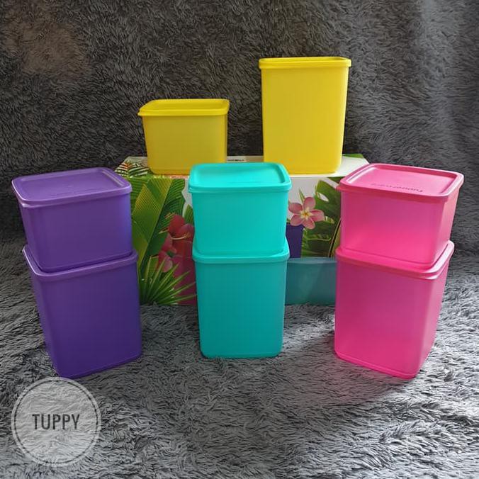 PROMO TUPPERWARE TOPLES SET (2) PCS TROPICAL FIESTA