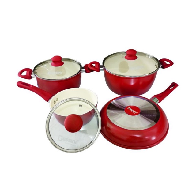 CERAMIC PAN SET / DESSINI CERAMIC 7pc