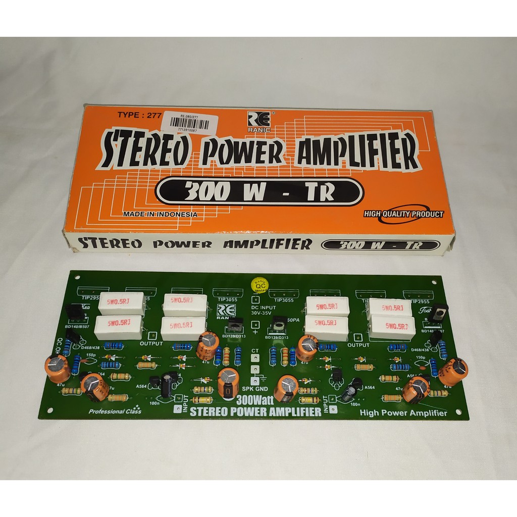 Kit Power Amplifier Stereo 300 Watt Ranic Type RE.060/277