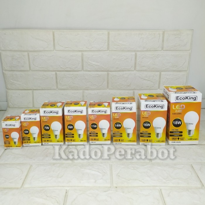 lampu led ecoking - lampu rumah - lampu kamar - lampu led - 18 watt MEGA STORE